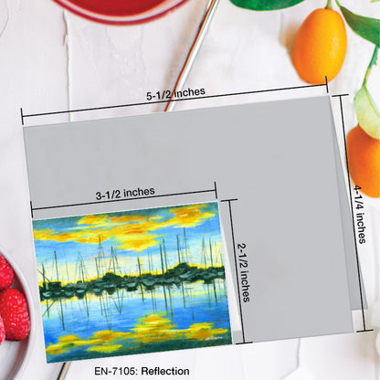 Reflection, Greeting Card (7105B), Enclosure Card, www.printedcanvas.com