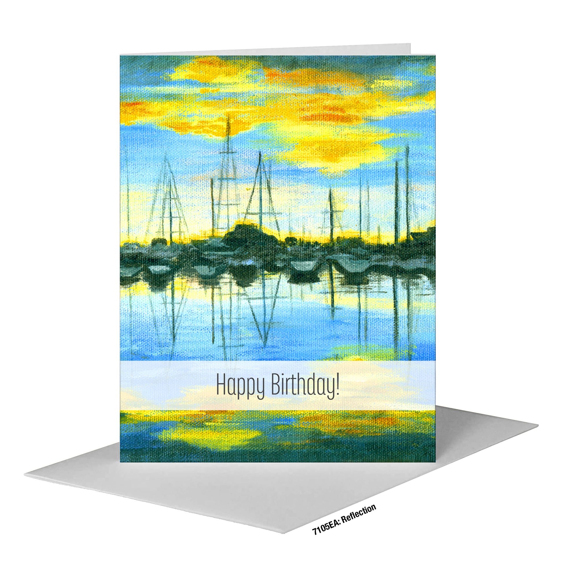 Reflection, Greeting Card (#7105EA), A2 Card Front, www.printedcanvas.com