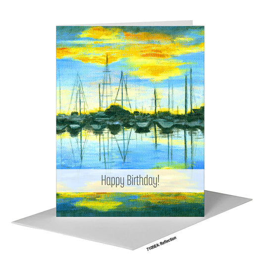 Reflection, Greeting Card (#7105EA)