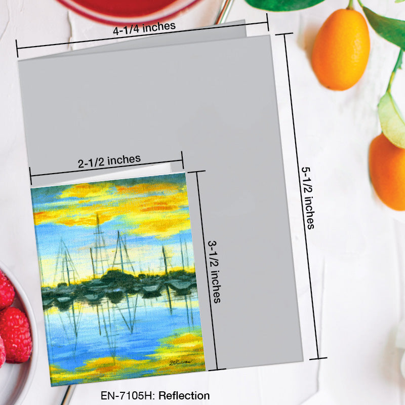 Reflection, Greeting Card (7105H), Enclosure Card, www.printedcanvas.com