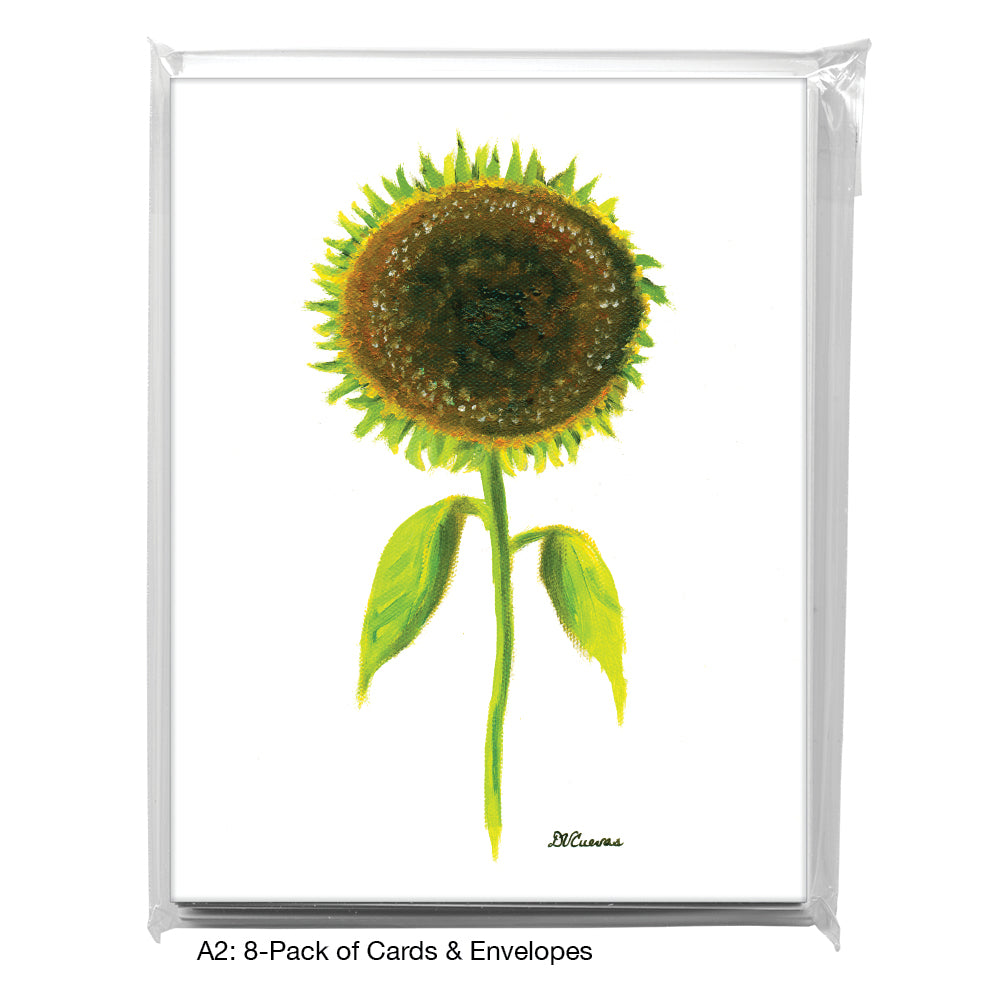 Sunflower, Greeting Card (7109), A2 8-Pack, printedcanvas.com