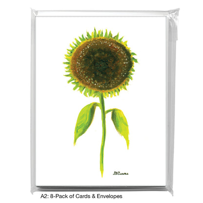 Sunflower, Greeting Card (7109), A2 8-Pack, printedcanvas.com