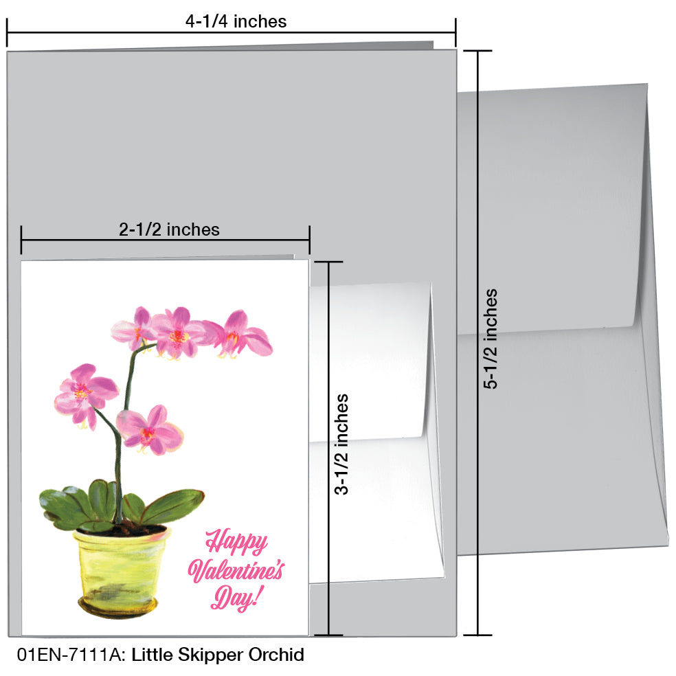 Little Skipper Orchid, Greeting Card (7111A)