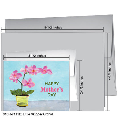 Little Skipper Orchid, Greeting Card (7111E), Enclosure Card, www.printedcanvas.com