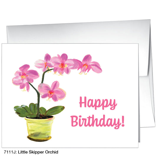 Little Skipper Orchid, Greeting Card (7111J)