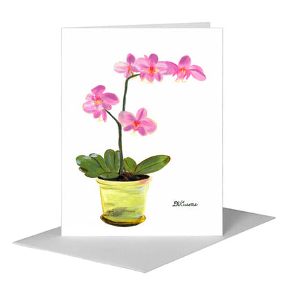 Little Skipper Orchid, Greeting Card (#7111M) A2 Card Front, www.printedcanvas.com