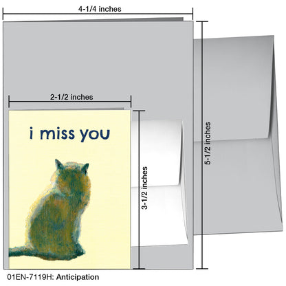 Anticipation, Greeting Card (7119H), Enclosure, printedcanvas.com