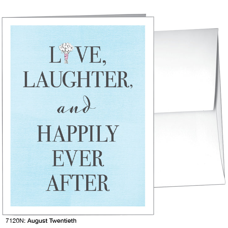 August Twentieth, Greeting Card (#7120N), A2 Card Front, www.printedcanvas.com