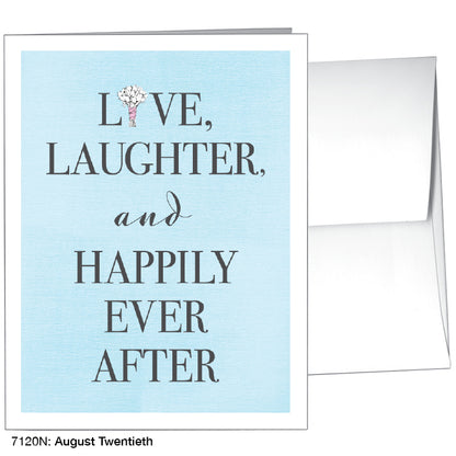 August Twentieth, Greeting Card (#7120N), A2 Card Front, www.printedcanvas.com