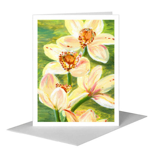 Bethlehem Ridgeway Orchid, Greeting Card (#7121C) A2 Card Front, www.printedcanvas.com
