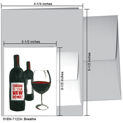 Breathe, Greeting Card (7122A), Enclosure Card, www.printedcanvas.com