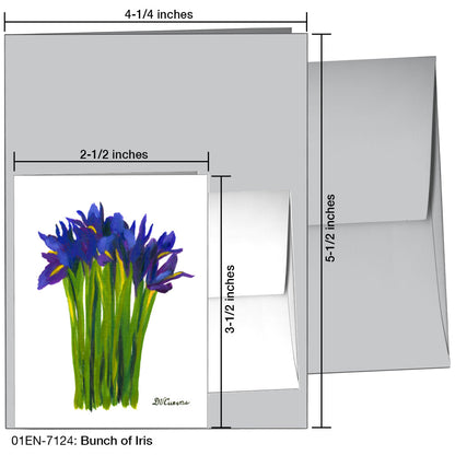 Bunch of Iris, Greeting Card (7124), Enclosure, printedcanvas.com