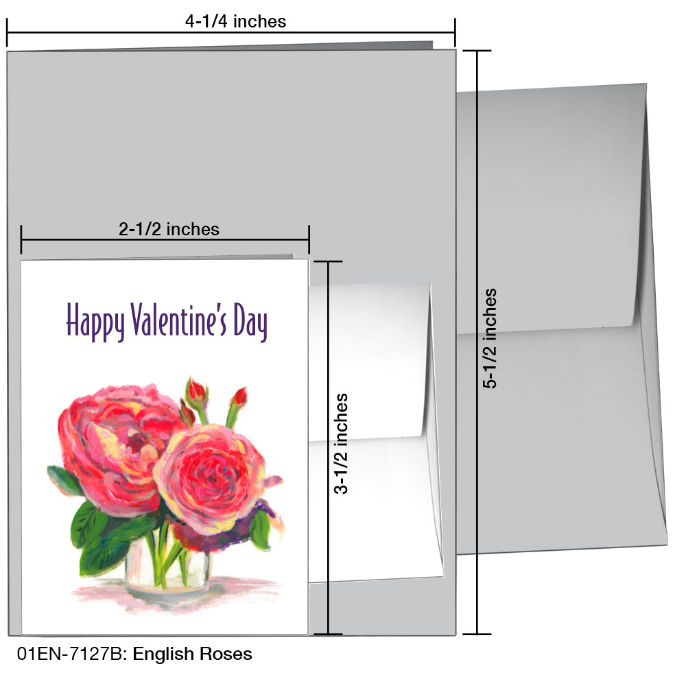English Roses, Greeting Card (7127B)