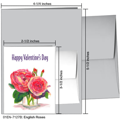 English Roses, Greeting Card (7127B)