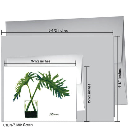 Green, Greeting Card (7130A), Enclosure Card, www.printedcanvas.com
