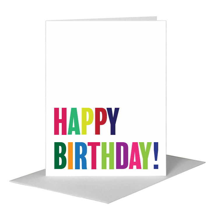 Happy Birthday, Greeting Card (#7133A) A2 Card Front, www.printedcanvas.com