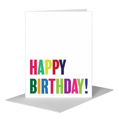 Happy Birthday, Greeting Card (#7133A) A2 Card Front, www.printedcanvas.com