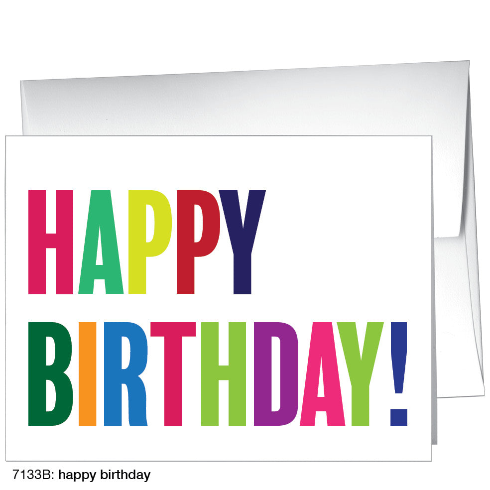 Happy Birthday, Greeting Card (7133B), A2, printedcanvas.com