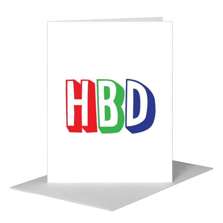 Happy Birthday, Greeting Card (#7133C), A2 Card Front, www.printedcanvas.com