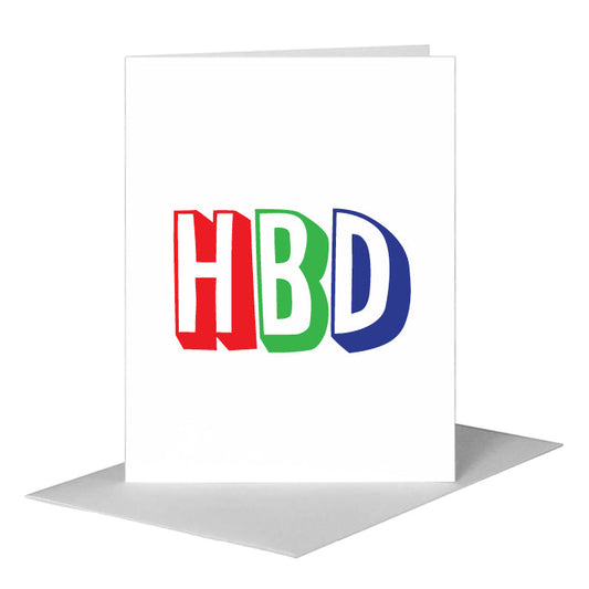 Happy Birthday, Greeting Card (#7133C) A2 Card Front, www.printedcanvas.com