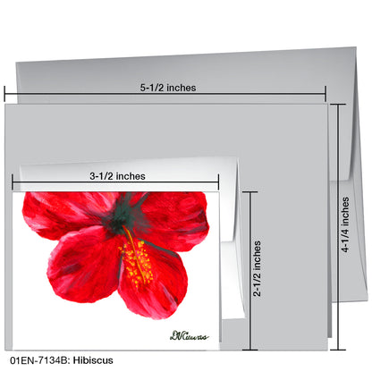 Hibiscus, Greeting Card (7134B)
