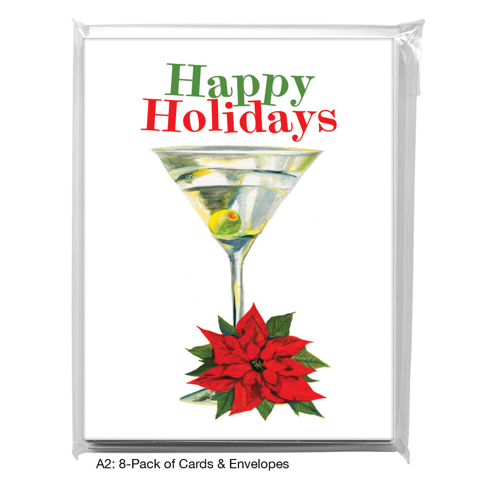 Martini, Greeting Card (7135A), A2 Card 8-Pack, www.printedcanvas.com