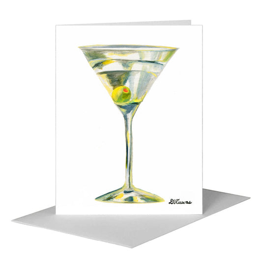 Martini, Greeting Card (#7135B) A2 Card Front, www.printedcanvas.com