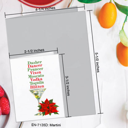 Martini, Greeting Card (#7135C), Enclosure Card, www.printedcanvas.com