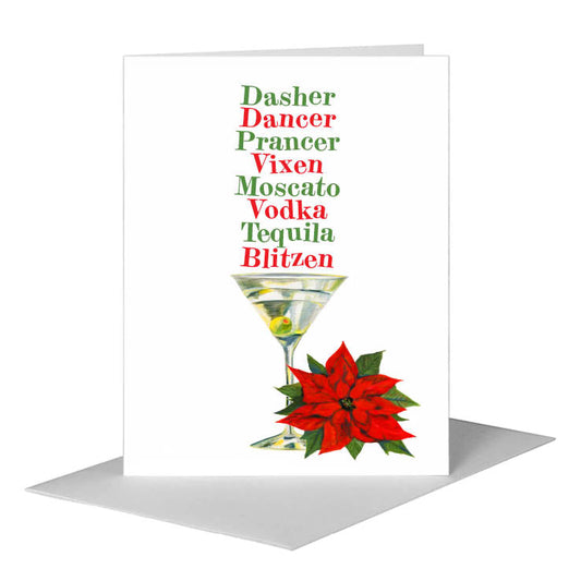 Martini, Greeting Card (#7135C) A2 Card Front, www.printedcanvas.com