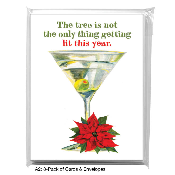 Martini, Greeting Card (#7135E), 8-Pack, www.printedcanvas.com