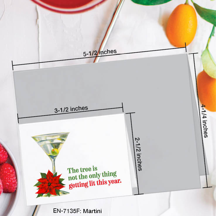 Martini, Greeting Card (#7135F), Enclosure Card, www.printedcanvas.com