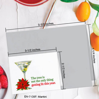 Martini, Greeting Card (#7135F), Enclosure Card, www.printedcanvas.com