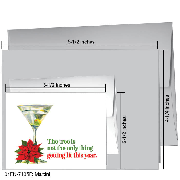 Martini, Greeting Card (#7135F)