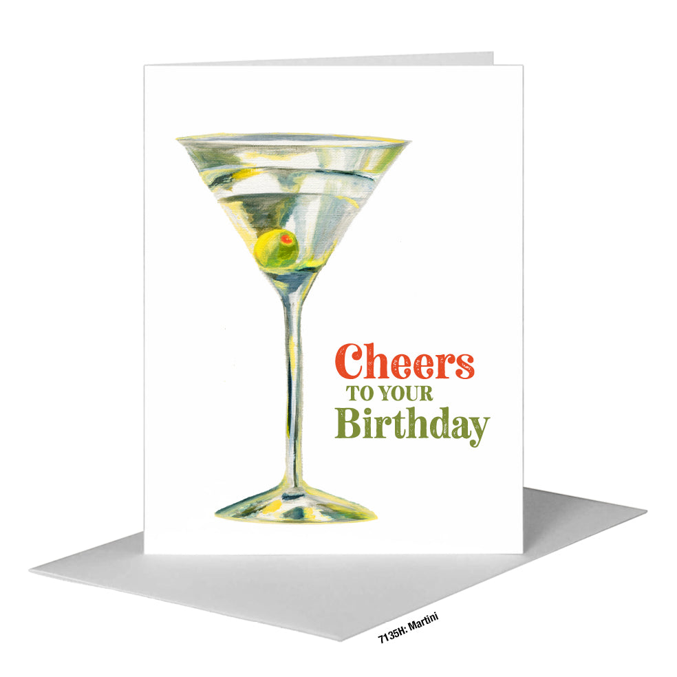 Martini, Greeting Card (#7135H)