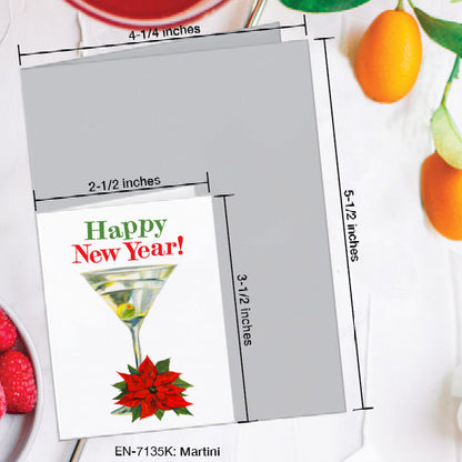 Martini, Greeting Card (7135K), Enclosure Card, www.printedcanvas.com