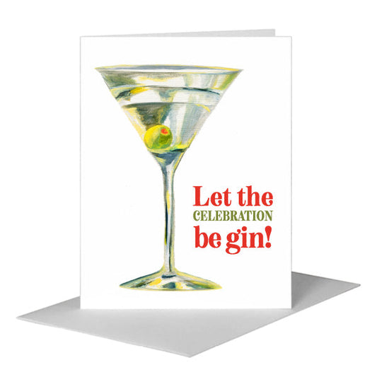 Martini, Greeting Card (#7135P) A2 Card Front, www.printedcanvas.com