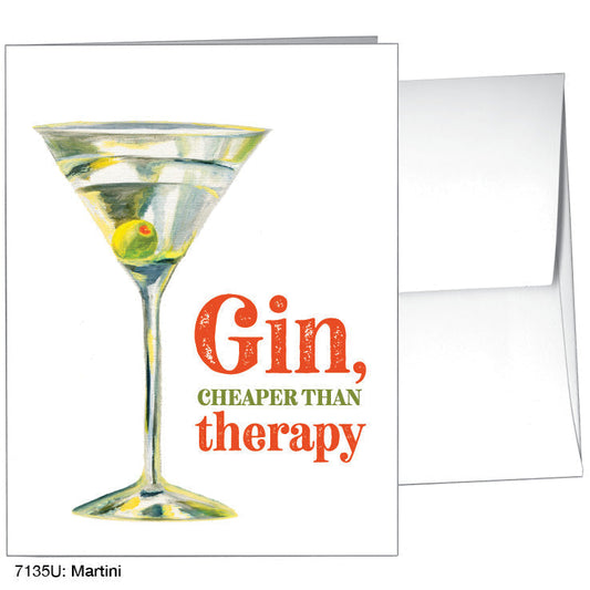 Martini, Greeting Card (7135U)