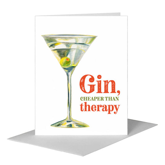 Martini, Greeting Card (#7135U) A2 Card Front, www.printedcanvas.com