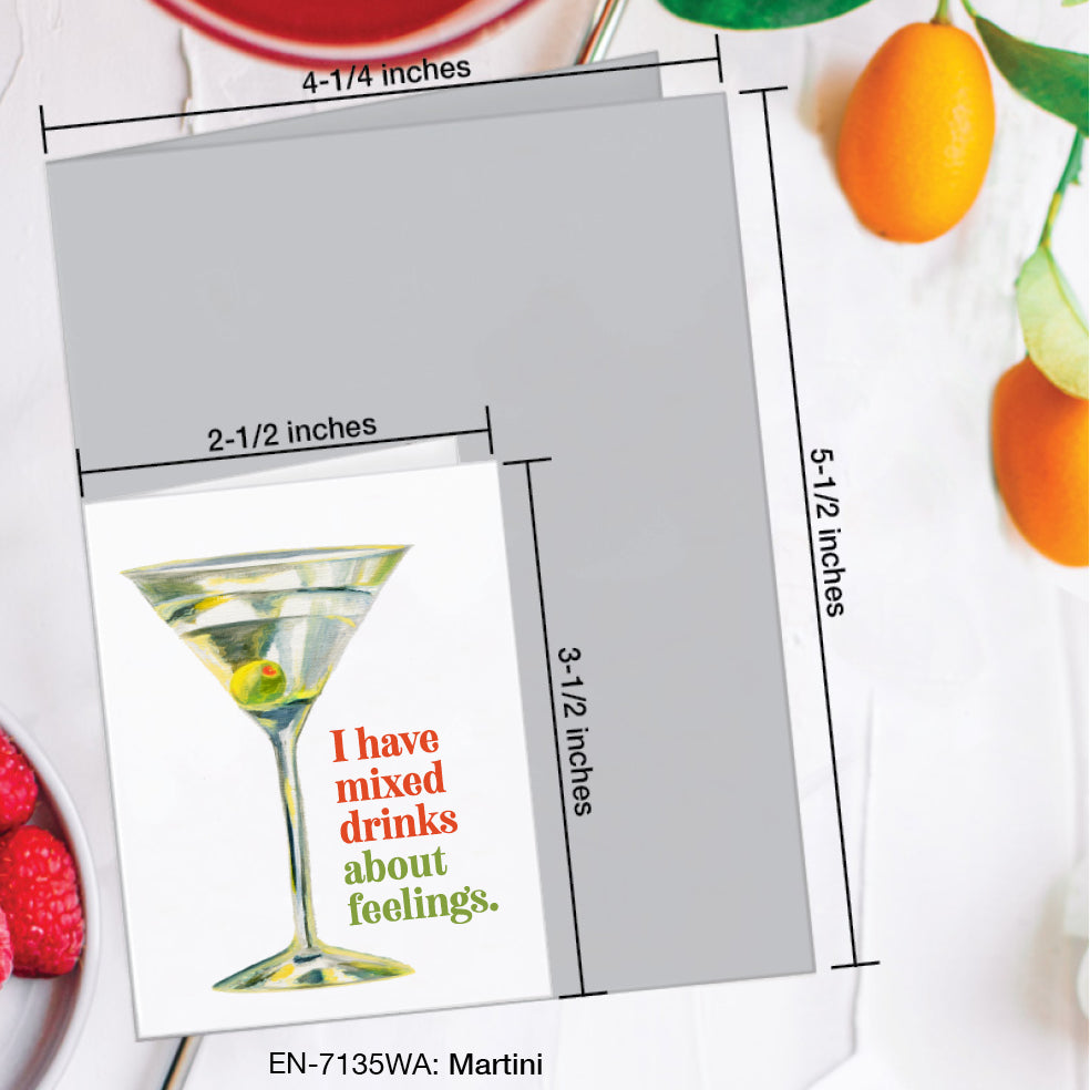 Martini, Greeting Card (#7135WA)