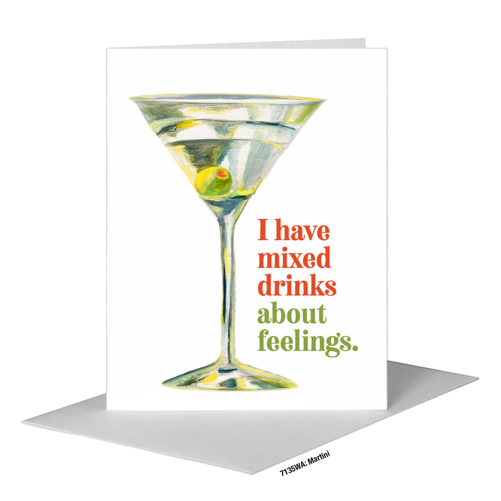 Martini, Greeting Card (#7135WA), A2 Card Front, www.printedcanvas.com