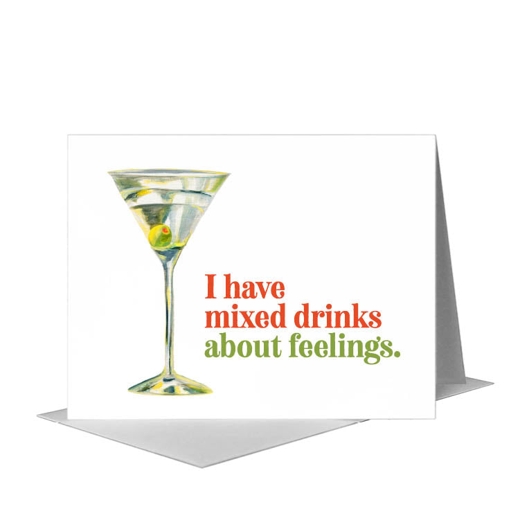Martini, Greeting Card (#7135W) A2 Card Front, www.printedcanvas.com