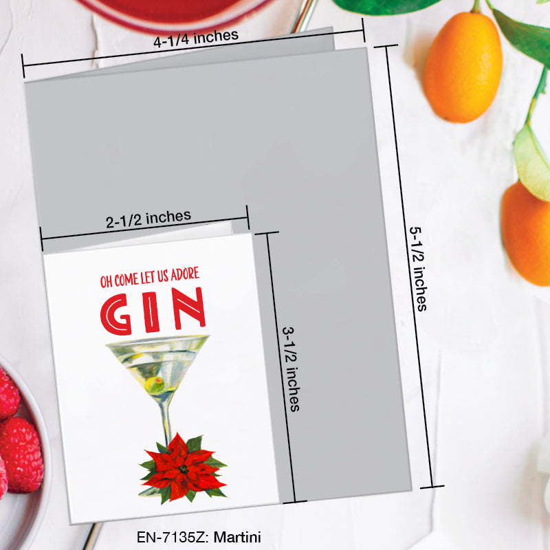 Martini, Greeting Card (7135Z), Enclosure Card, www.printedcanvas.com