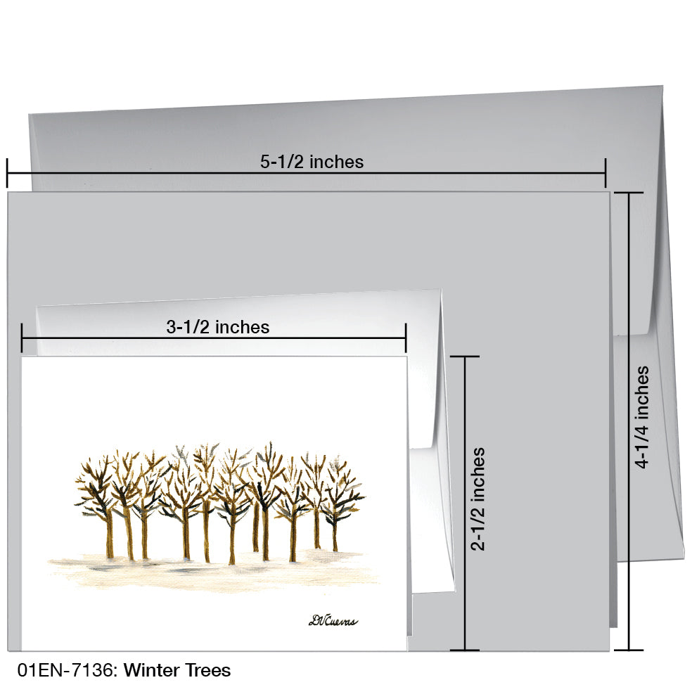Winter Trees, Greeting Card (7136)