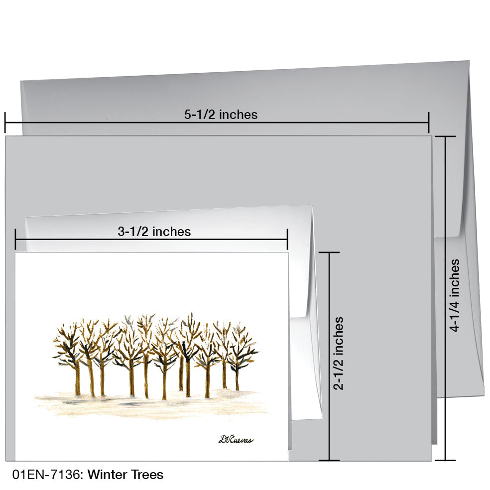 Winter Trees, Greeting Card (7136), Enclosure, printedcanvas.com