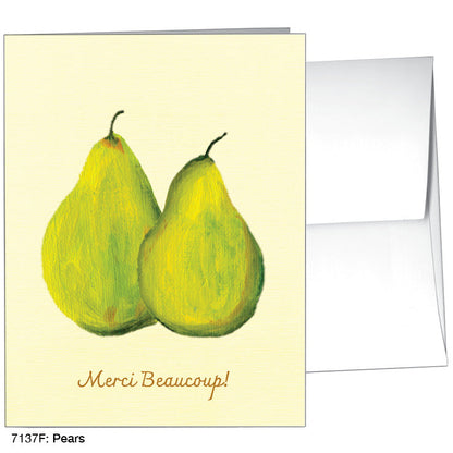 Pears, Greeting Card (7137F), A2 Card Front, www.printedcanvas.com