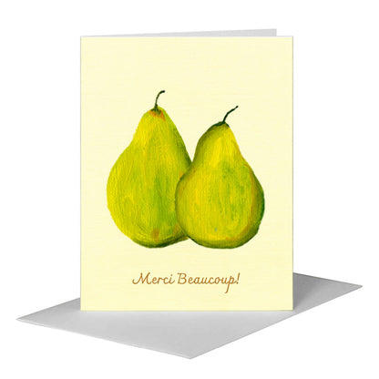 Pears, Greeting Card (#7137F) A2 Card Front, www.printedcanvas.com
