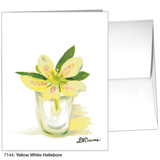 Yellow White Hellebore, Greeting Card (7144), A2, printedcanvas.com