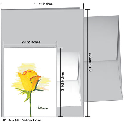 Yellow Rose, Greeting Card (7145)