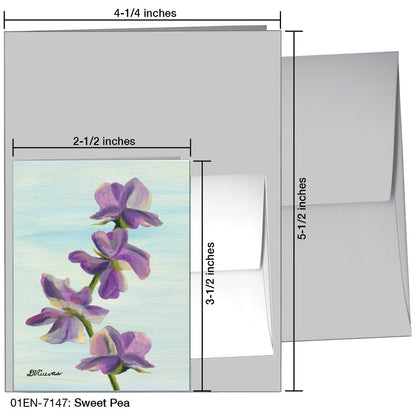 Sweet Pea, Greeting Card (7147), Enclosure, printedcanvas.com
