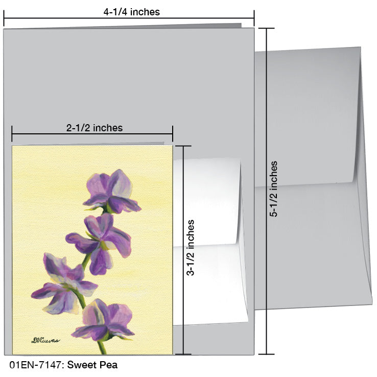 Sweet Pea, Greeting Card (7147A)